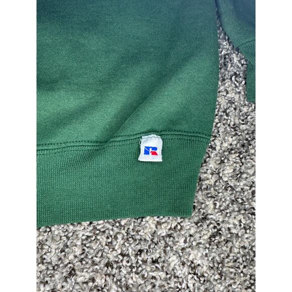 90s Vintage Cal Poly SLO Russell Crewneck Sweater Green - Picture 5 of 5